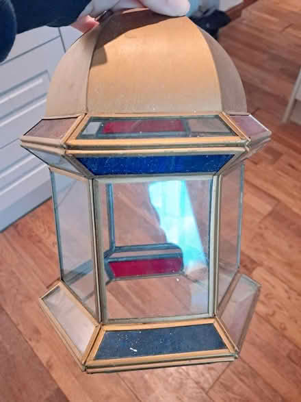 Photo of free Pendant lamp, metal & glass (OX25, Weston on the green) #1