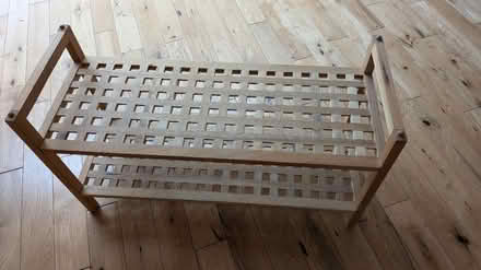 Photo of free Wooden shoe rack (ME13 8SN) #2