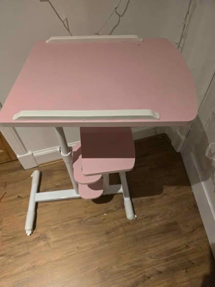 Photo of free Adjustible Pink laptop table/bedside table/side table (New Elgin IV30) #2