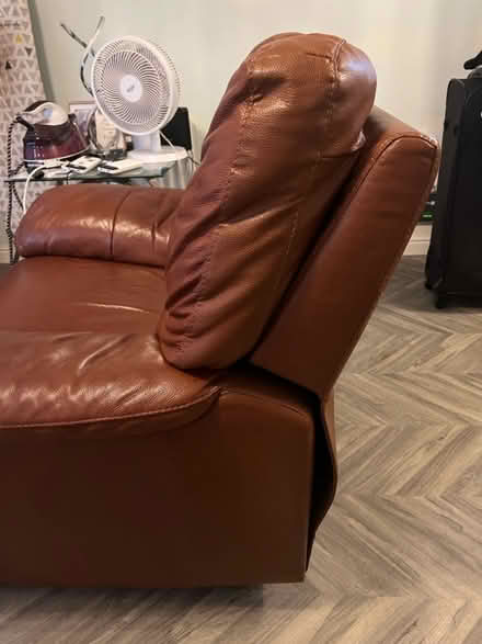 Photo of free 3 seater single seater leather sofa (Lower early RG6) #4