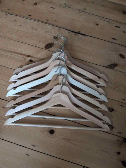 Photo of free Wooden Clothes Hangers (Northfields W5) #1