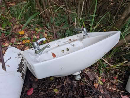 Photo of free Bathroom sink and plinth (Lansdown, Stroud GL5) #2