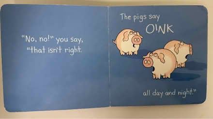 Photo of free Moo, Baa, La La La! child’s book (Valencia Avenue, Sunnyvale) #4