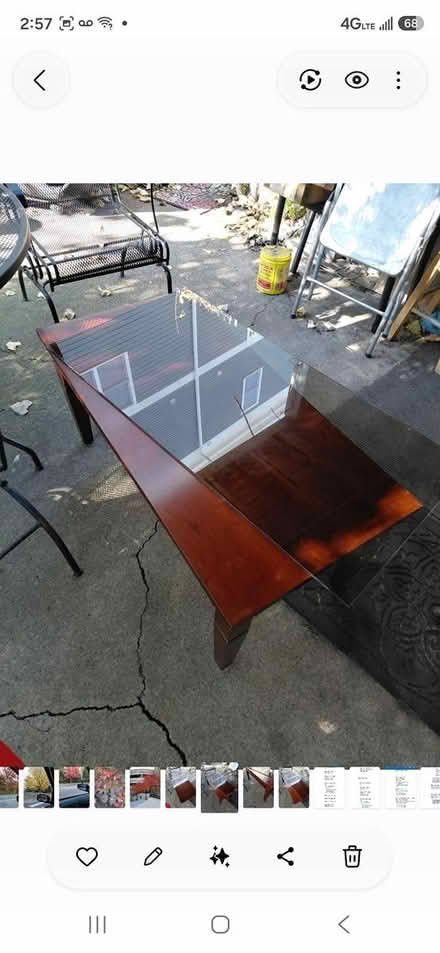 Photo of free Glass-top coffee table (Roslindale) #2