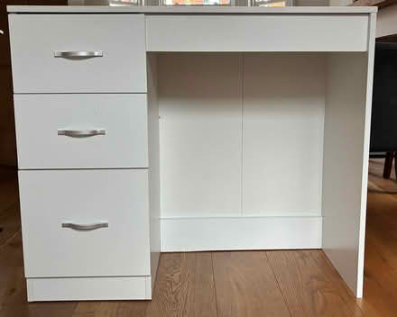 Photo of free Small white desk with drawers (Ballynafoy BT7) #2