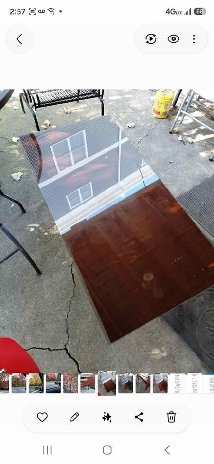 Photo of free Glass-top coffee table (Roslindale) #1