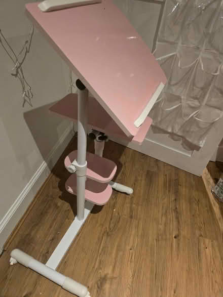 Photo of free Adjustible Pink laptop table/bedside table/side table (New Elgin IV30) #1