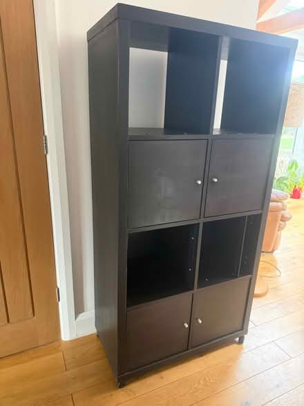 Photo of free Black Kalax-style shelving (NG12 Cropwell Bishop) #1
