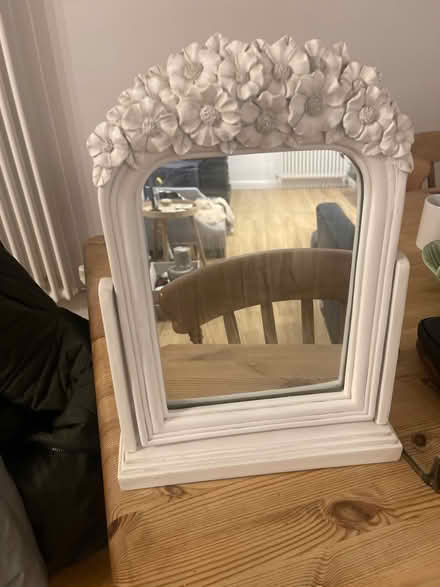 Photo of free White mirror with flower detail (Bedford MK41) #1