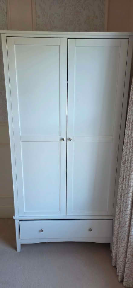 Photo of free White 2 door wardrobe (Warsash SO31) #1