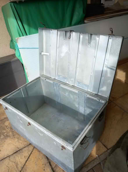 Photo of free Very large galvanised steel trunk (Carnon Downs TR3) #1