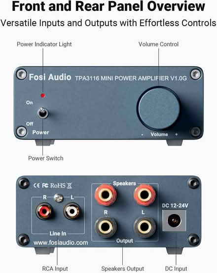 Photo of free Fosi Audio V1.0G Mini Hi-Fi Amplifier (Gleadless S12) #3