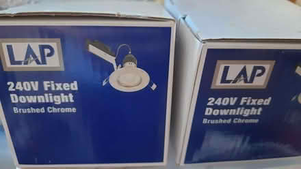 Photo of free 2 x steel 240v downlights (Byfleet KT14) #1