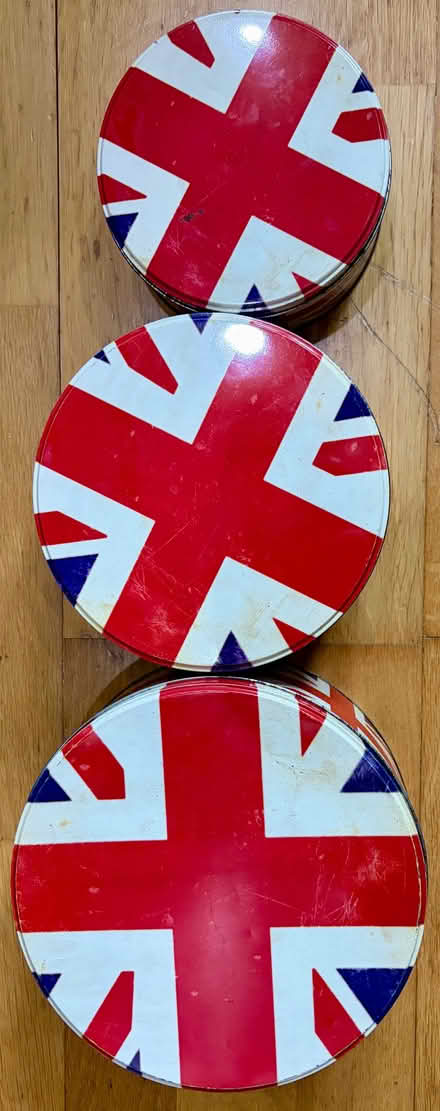Photo of free 3 metal cake tins/storage (Kirkley NR33) #1