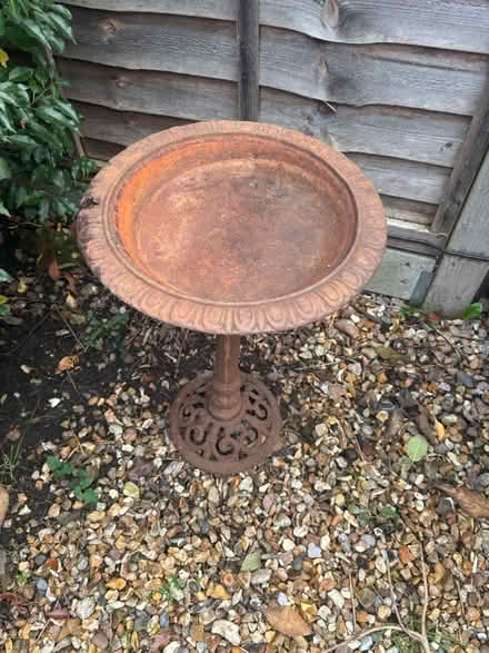 Photo of free Cast iron birdbath (Wokingham RG40) #2