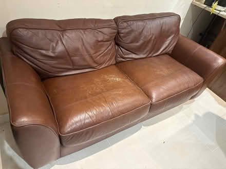 Photo of free Leather sofa (Holmwood CP RH5) #2