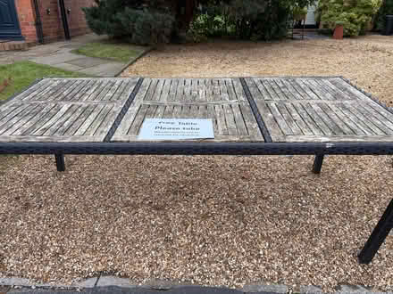 Photo of free Large Garden Dining Table (Market Drayton TF9) #3