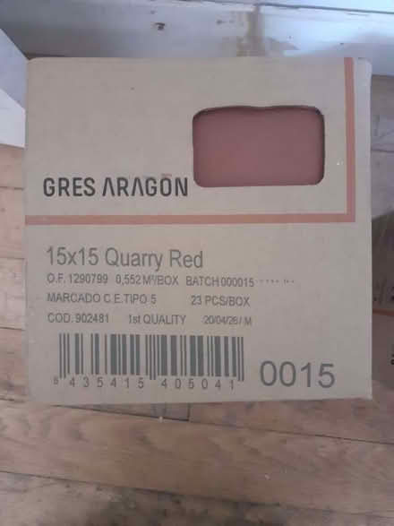 Photo of free Box of red quarry tiles (East Blatchington BN25) #1
