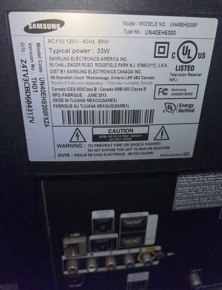 Photo of free Samsung TV 40in - Needs Fixing (Lefferts Gardens) #2