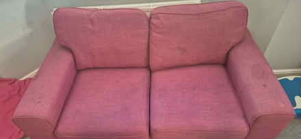 Photo of free Pink DFS 2 Seater Sofa (Woodford IG8) #2