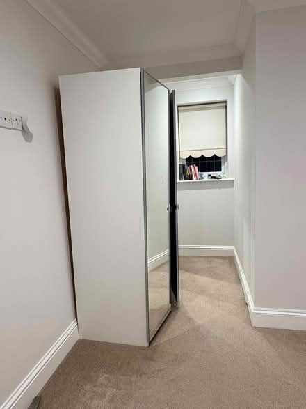 Photo of free White Wardrobe with Mirrored Doors (Hornchurch) #2