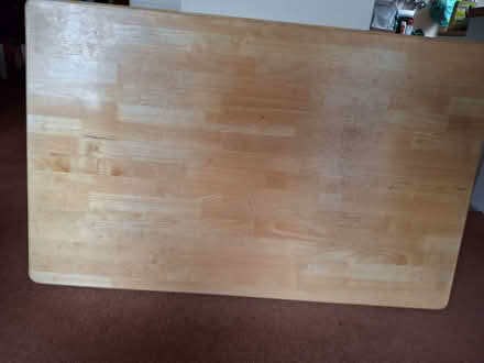 Photo of free Rubberwood table in need of repair (Lightwater GU18) #1