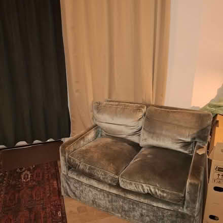 Photo of free 2 x Green Velvet Sofas (Kentish Town NW5) #2