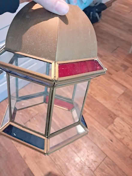 Photo of free Pendant lamp, metal & glass (OX25, Weston on the green) #2