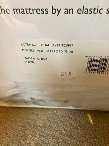 Photo of free Mattress Topper Double (Maida Vale W9) #2