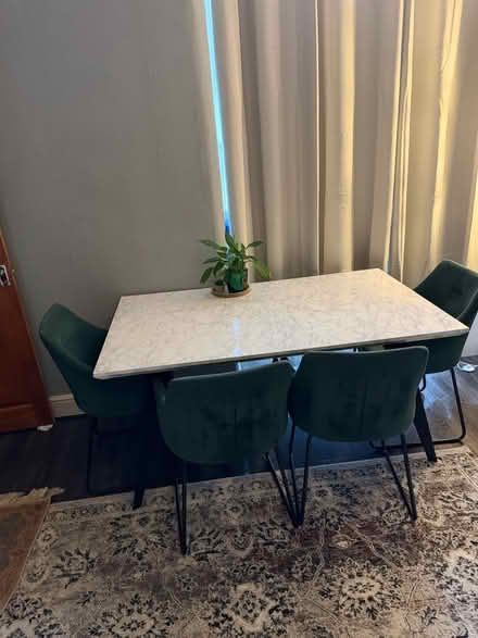 Photo of free Dining table with 4 chairs (M18) #2