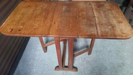 Photo of free Solid wooden gateleg drop leaf table (Byfleet KT14) #1