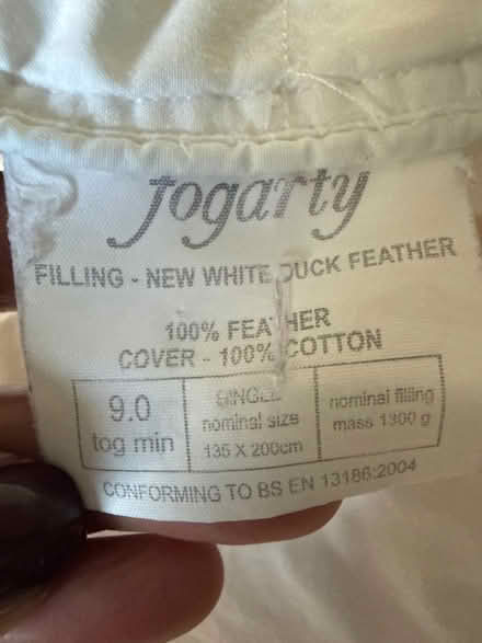 Photo of free Single Summer/Winter duvet (Taunton Fairwater District Ward TA2) #4