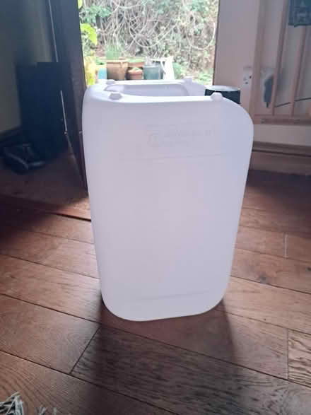 Photo of free Plastic jerry can, 25 litres (OX25, Weston on the green) #1