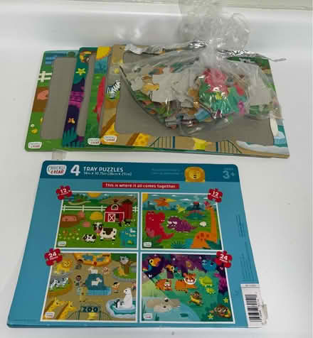Photo of free Chuckle & Roar Tray Puzzles (4) (Valencia Avenue, Sunnyvale) #1