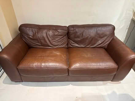 Photo of free Leather sofa (Holmwood CP RH5) #1