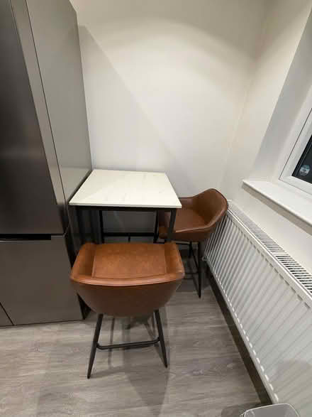 Photo of free Freestanding bar table and chairs (St Julians AL1) #2