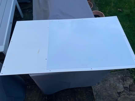 Photo of free White desk with shelving (Fleet GU51) #3
