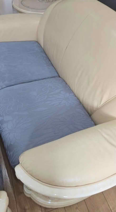 Photo of free Neatly used Beige color double sofa (Chingford E4) #3