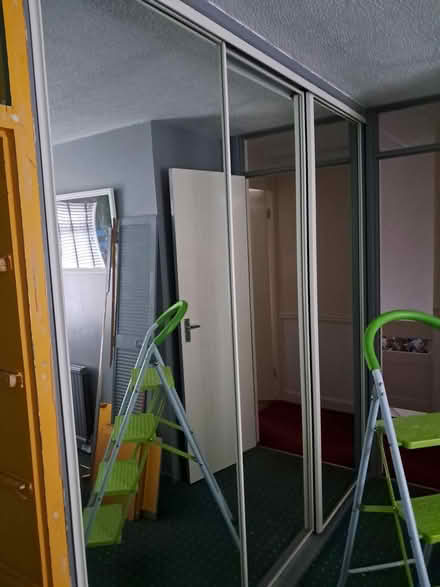 Photo of free 3 mirrored sliding doors (warrington wa5 3hs) #1