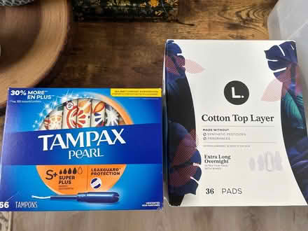 Photo of free Feminine hygiene products (Orleans/portobello/trim rd) #1