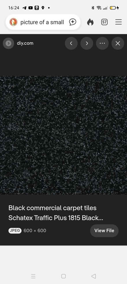 Photo of Small piece of black or charcoal colour carpet (Polegate BN26) #2