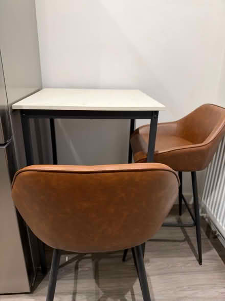Photo of free Freestanding bar table and chairs (St Julians AL1) #4