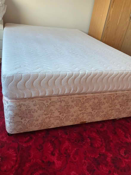 Photo of free Double divan base and mattress with fire resistant label on (Newburgh WN8) #4