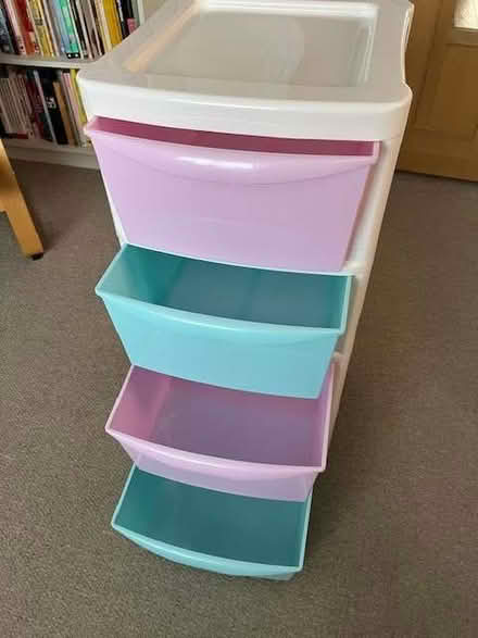 Photo of free 4 draw plastic storage unit (Cambridge GL2) #3