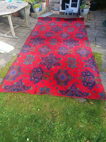 Photo of free Large red patterned rug (EH3 Canonmills) #3