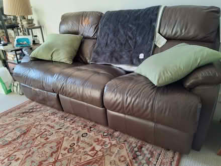 Photo of free Leather sofa (Chadwell St Mary RM16) #1
