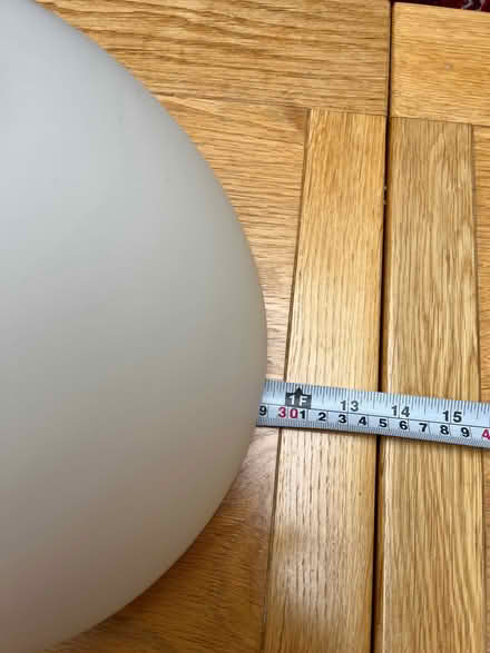 Photo of free Pair of white glass lampshades (Grange CH48) #3