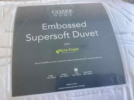 Photo of free King size embossed duvet (Bearwood BH11) #1