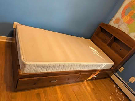 Photo of free Twin size bedframe and headboard (Souderton) #2