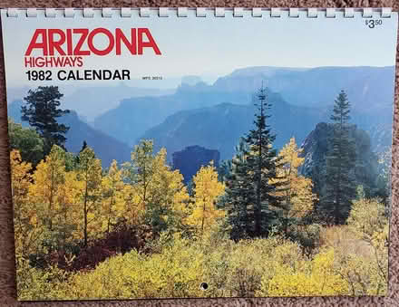 Photo of free 1982 Arizona calendar (DeAnza Blvd - Stvns Crk & 280) #1